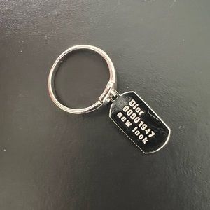 Vintage Dior silver tag ring